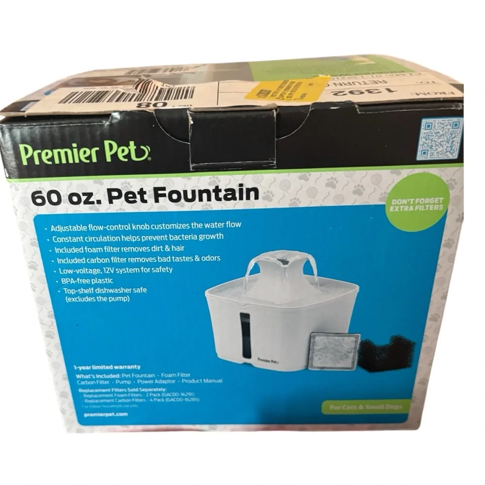 Premier Pet 60 OZ Pet Fountain